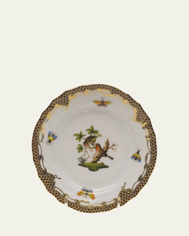 Rothschild Bird Brown Motif 10 Bread & Butter Plate